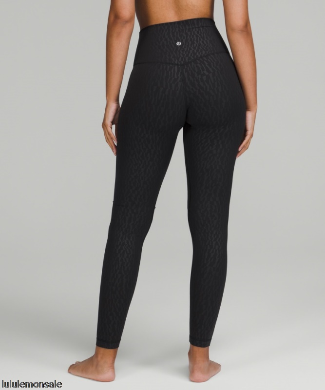 Lululemon Damen DELULU031 | Lululemon Deutschland Segment Emboss Black Align High-rise Hose 28
